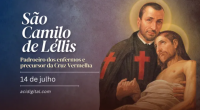 Hoje é a festa de são Camilo de Léllis, padroeiro dos enfermos e precursor da Cruz Vermelha
