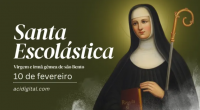 Hoje é celebrada santa Escolástica, virgem e irmã gêmea de são Bento