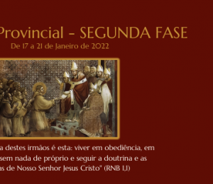 A segunda fase do XII Capítulo Provincial terá inicio hoje