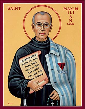 Momento de oração - Natividade de São Maximiliano Kolbe (08 DE JANEIRO)