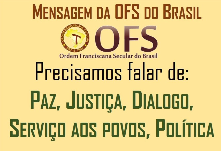 Mensagem da OFS do Brasil a todos os irmãos e irmãs